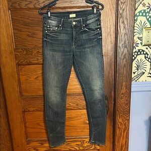 MOTHER The Looker Skinny Jeans in Double Trouble size 27